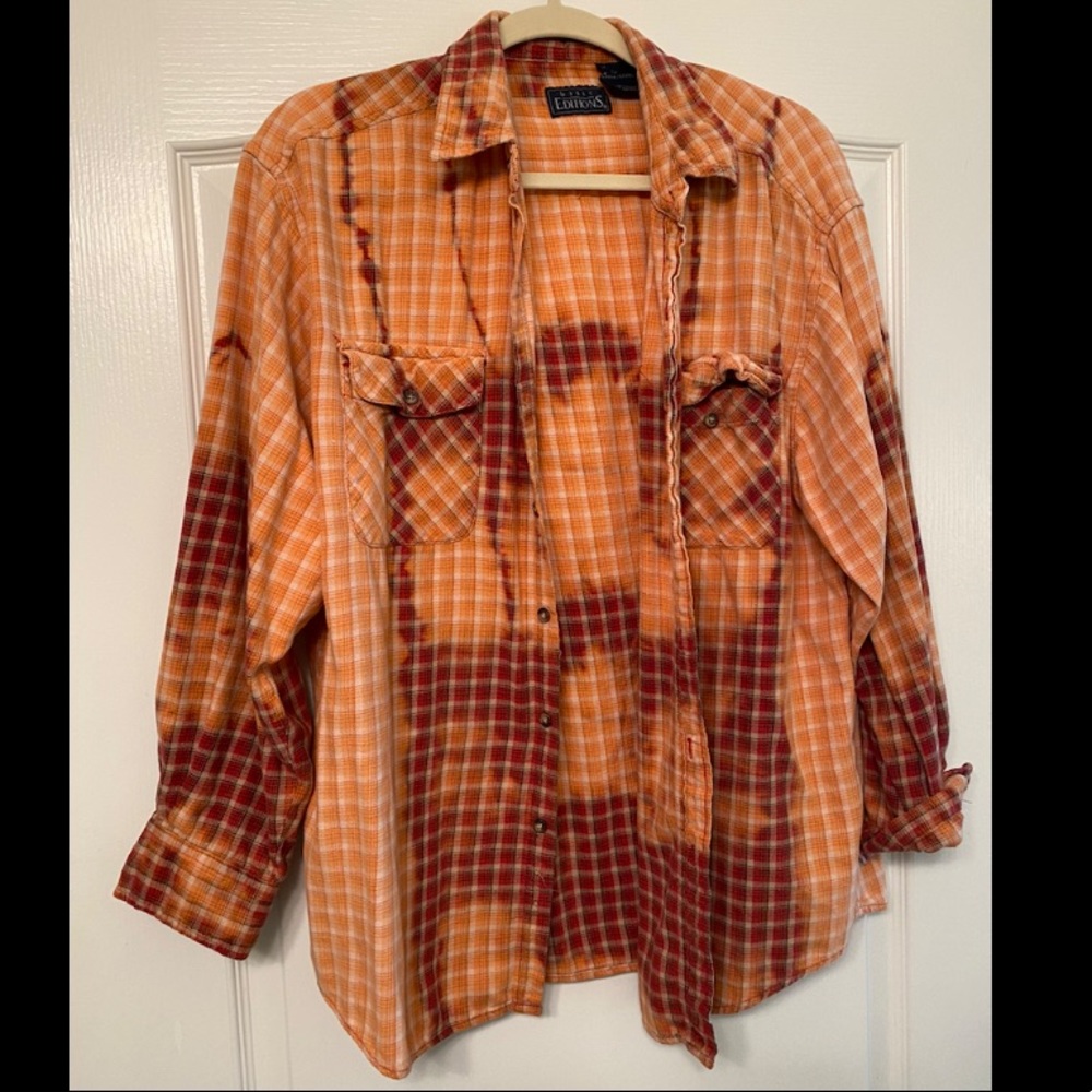 Tie dye flannel, Size Large